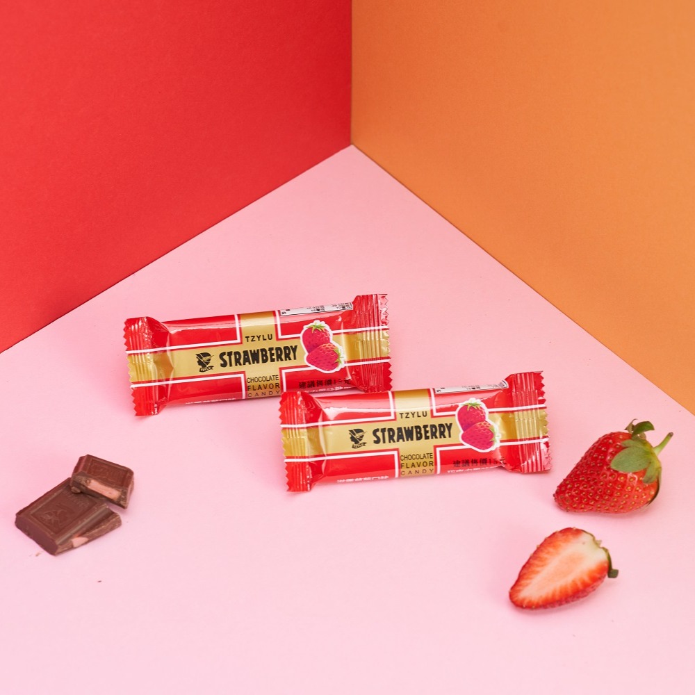 滋露草莓口味巧克力風味糖果